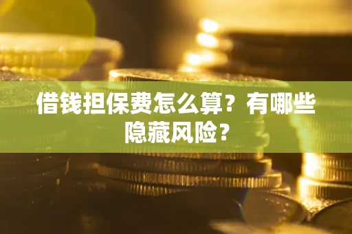 武汉借钱担保费怎么算？有哪些隐藏风险？