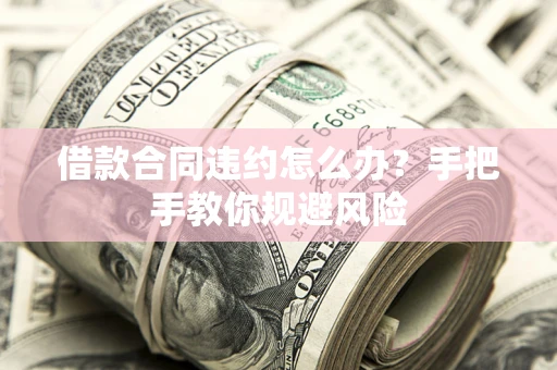 武汉借款合同违约怎么办？手把手教你规避风险