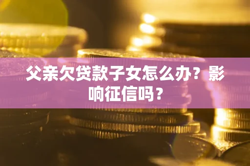 武汉父亲欠贷款子女怎么办？影响征信吗？
