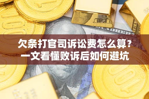 武汉欠条打官司诉讼费怎么算？一文看懂败诉后如何避坑
