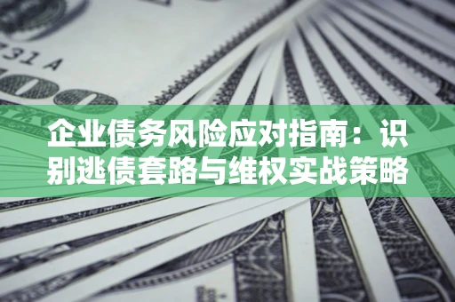 武汉企业债务风险应对指南：识别逃债套路与维权实战策略